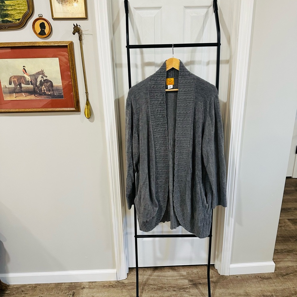 Ruby Rd Gray Cozy Cardigan